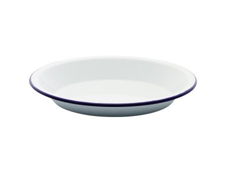 Falcon Enamelware Round Pie Plate 25cm in White Discount