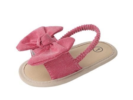 Infant Baby Girl Sandals Casual Anti Slip Outdoor Summer First Walking Shoes Red 11cm For Discount