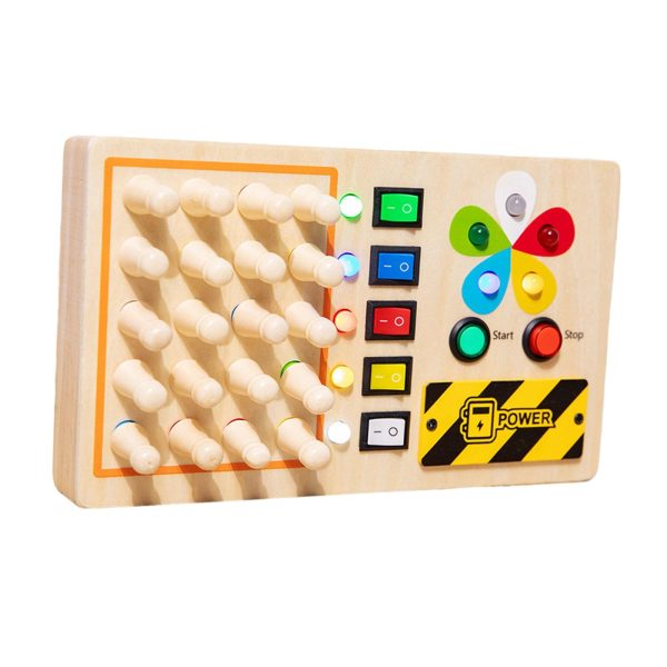 Wooden Busy Board Parent Child Play Role Game Educational Toy Montessori Toy For Cheap