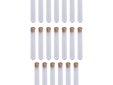 20Pcs Test Tubes with Cork Stoppers for Plant Propagation Jewelry Decoration 15mmx100mm Supply