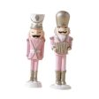 Christmas Nutcracker Statue Party Decor Xmas Figurine for Shelf Home Holiday Small 2  Pieces on Sale