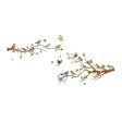 4 Pieces Bird on Tree Branch Wall Stickers for TV Background Porch Apartment Online