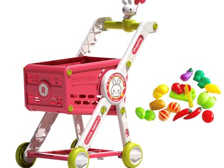 Mini Shopping Cart Toy for Kids Supermarket Handcart Toy for Baby Boys Girls with Play Accessory For Sale