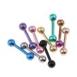 9 Pieces Stainless Steel Barbell Tongue Lip Helix Stud Shield 16g 3mm Ball Online