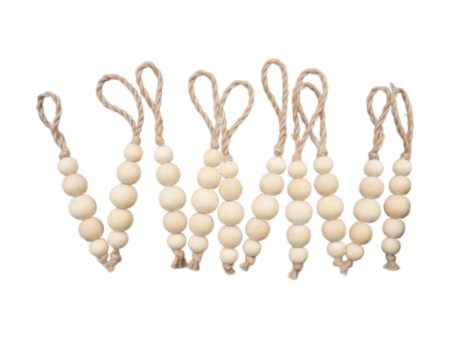 10 Pieces Wood Beads Boho Christmas Decors for Bedroom Living Room Farmhouse Online Hot Sale