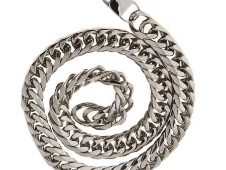 Stainless Steel Heavy Punk Link Curb Cuban Chain Men s Punk Necklace 16mm Online