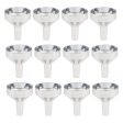 12pcs Small Aluminum Mini Funnels for Bottle Filling, Perfumes, Essential Oils, Science Laboratory Chemicals, Arts Crafts Supplies Online Hot Sale