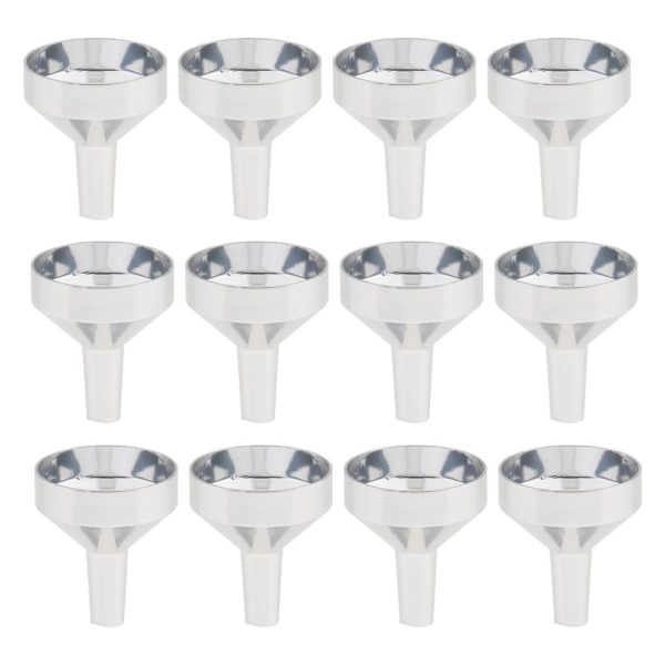 12pcs Small Aluminum Mini Funnels for Bottle Filling, Perfumes, Essential Oils, Science Laboratory Chemicals, Arts Crafts Supplies Online Hot Sale