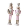 Christmas Nutcracker Statue Party Decor Xmas Figurine for Shelf Home Holiday Large 2  Pieces Fashion