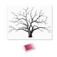 Wedding Thumbprint Tree Finger Painting Wedding Guest Book Pink For Sale