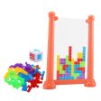 3D Blocks Puzzle Portable 3D Puzzles for Kids 3 4 5 6 7 8 9 10 Year Old Gift Orange Supply