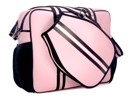 Pickleball Bag Tennis Racket Bag Racquet Carrying Bag Lightweight Tennis Bag Pink and Black Hot on Sale