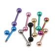 9 Pieces Stainless Steel Barbell Tongue Lip Helix Stud Shield 16g 3mm Ball Online