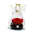 Forever Rose Ornament Elegant Preserved Rose in Glass for Mum Daughter Women red Sale