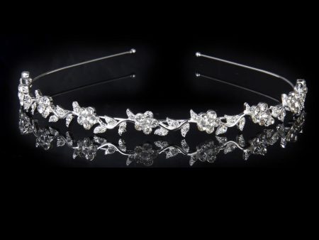 Crystal Flower and Leaves Headband for Bridal Bridesmaid Wedding Tiara For Cheap