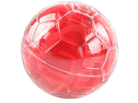 3D Puzzle Game Ball Brain Teaser Puzzles for Teens Boys Girls Ages 5+ Red For Cheap