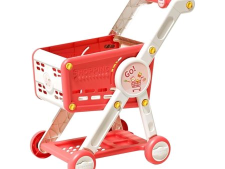 Toy Shopping Cart Multifunctional Role Playing for Children Kids Development Red Online Hot Sale