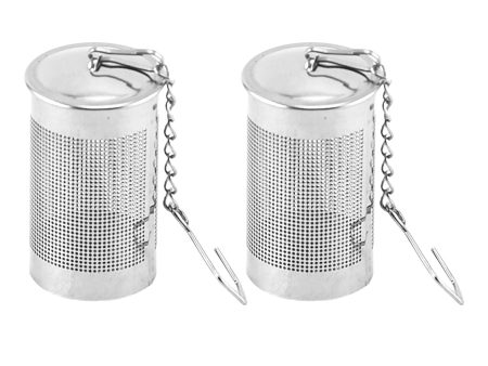 2x Tea Ball Infuser Loose Tea Filter Diffuser Fine Mesh Strainer Filters H 4cm Discount