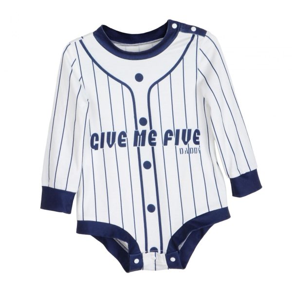 Baseball Jersey Baby Bodysuit Cartoon for Photography Props Party Daily Wear 3 to 6M Online now