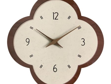 Elegant Wall Clock Creative Design Non Ticking for Bedroom Dining Room Hotel Flower Shape Online Sale