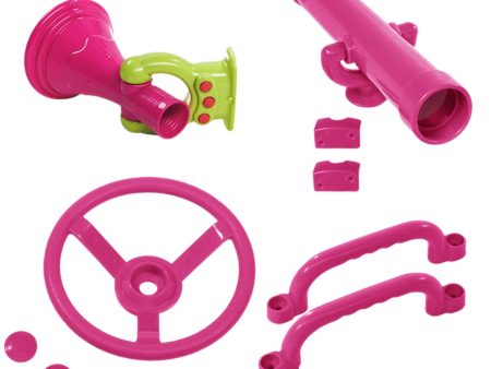 4x Playground Accessories Pink Outdoor Playground Accessories for Backyard on Sale