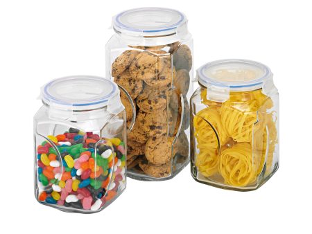 GlassLock Canister Set 3 Piece on Sale