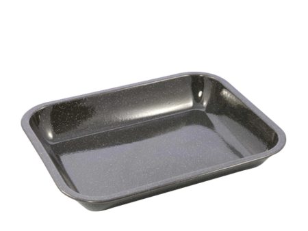 Falcon Enamelware Oblong Bake Pan 37x30cm in Black Online now