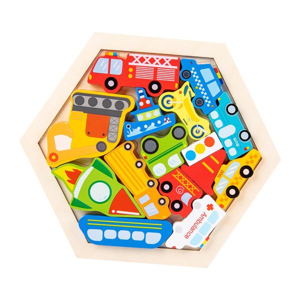 Wooden Infant Puzzles Cute for Kids Beginner Preschool Educational Activity Cheap