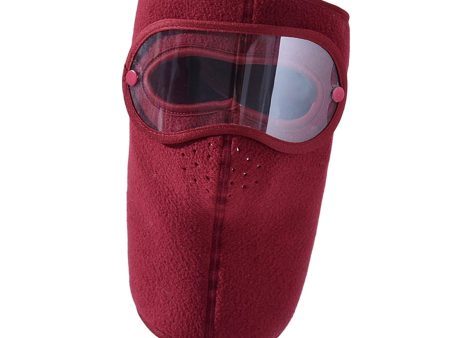 Winter Full Face Mask Men Women Reusable Headgear for Running Hiking Camping Red Online Sale