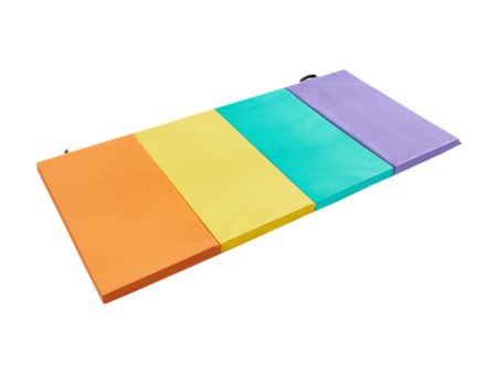 Folding Exercise Mat Workout Home for Women Pilates Mat Aerobics Balance Pad Four Fold Mat Discount