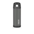 Thermos FUNtainer Insulated Drink Bottle 470ml Charcoal For Sale