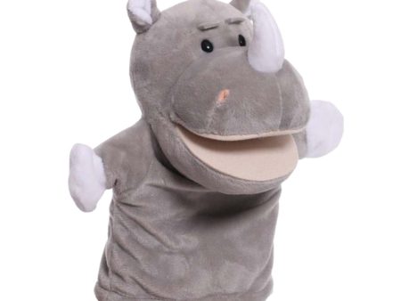 Animal Hand Puppet Sensory Toy Funny Practicing Education Toy Game Plush Toy Rhino Fashion