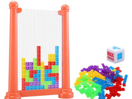 3D Blocks Puzzle Portable 3D Puzzles for Kids 3 4 5 6 7 8 9 10 Year Old Gift Orange Supply