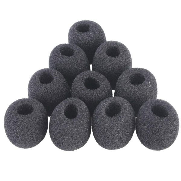 10Pcs Small Foam Covers Windscreen Windshield for Microphone 18mm x 8mm Hot on Sale