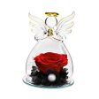 Forever Rose Ornament Elegant Preserved Rose in Glass for Mum Daughter Women red Sale