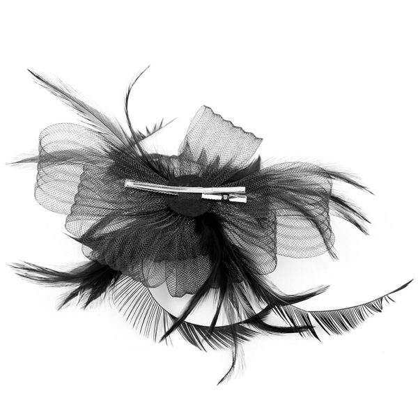 Woman Lady Feather Headband 20s Gatsby Wedding Church Ascot Race Headpieces on Sale