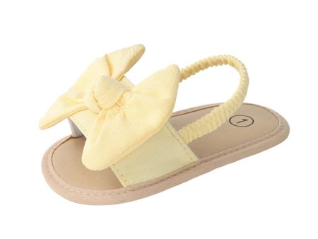 Infant Baby Girl Sandals Casual Anti Slip Outdoor Summer First Walking Shoes Yellow 11cm For Discount