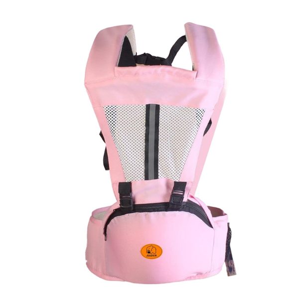 Baby Body Holder with Back Support Breathable for Mom Dad Travelling Newborn Pink Fashion