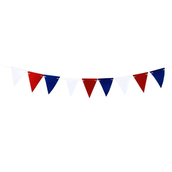 USA Sign Banner Party Hanging Decor for Independence Day  Red Blue Banner on Sale