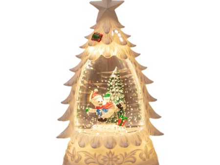 Glowing Snow Globe Lantern Gift Wedding Xmas 2024 Snow Floats Christmas Lamp Discount