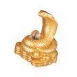 Chinese New Year Snake Statue Fengshui Figurine for Countertop Desktop Shelf 5.5cmx4cmx7cm Gold Sale