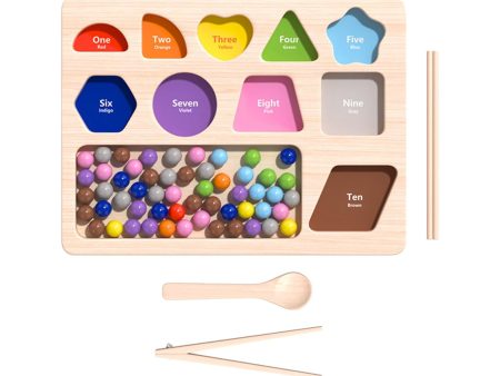 Montessori Clip Bead Matching Game Color Sorting Game for Boys Kids Children For Cheap