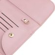 Women PU Leather Clutch Wallet Purse Evening Cross Body Handbag Pink Supply