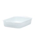 Falcon Enamel Lasagne Pan in White 38x25x7cm Supply