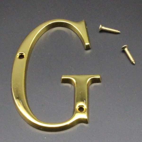 100mm Polished Door Numbers Alphabet Letter Floating House Door Number G Sale