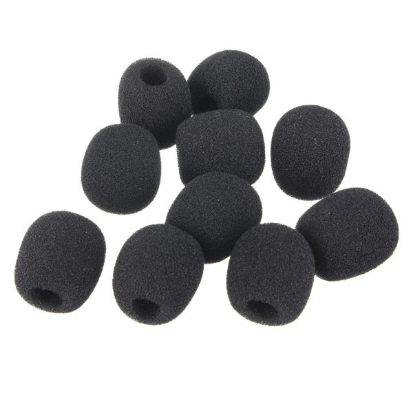 10Pcs Small Foam Covers Windscreen Windshield for Microphone 18mm x 8mm Hot on Sale