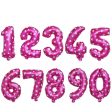 All Numbers Heart Foil Balloons Birthday Anniversary Party Decor Number 3 Online now