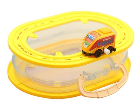 Rail Car Storage Box Portable Car Toy Organizer for Boys Girls Children Kids Yellow Hot on Sale