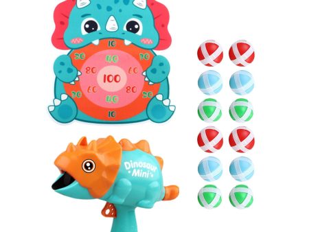 Dinosaur Sticky Ball Toy Throw Ball Board Target Toy for Boys Girls Kids Style F on Sale