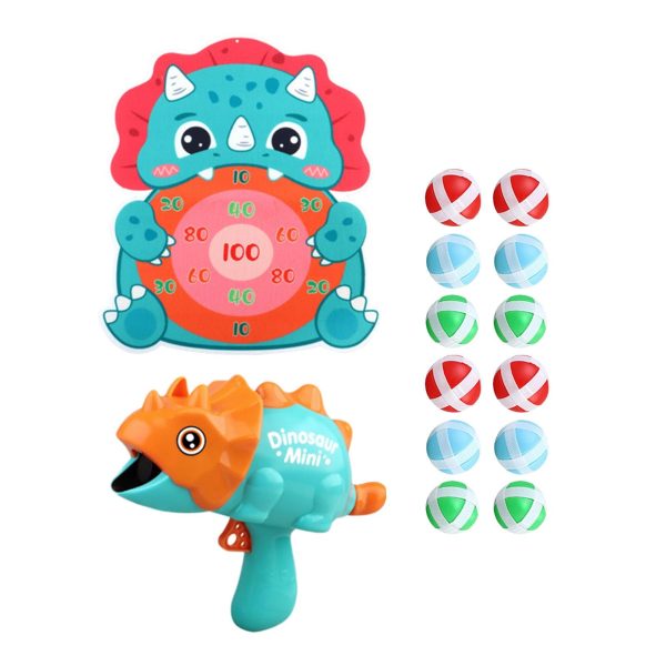 Dinosaur Sticky Ball Toy Throw Ball Board Target Toy for Boys Girls Kids Style F on Sale